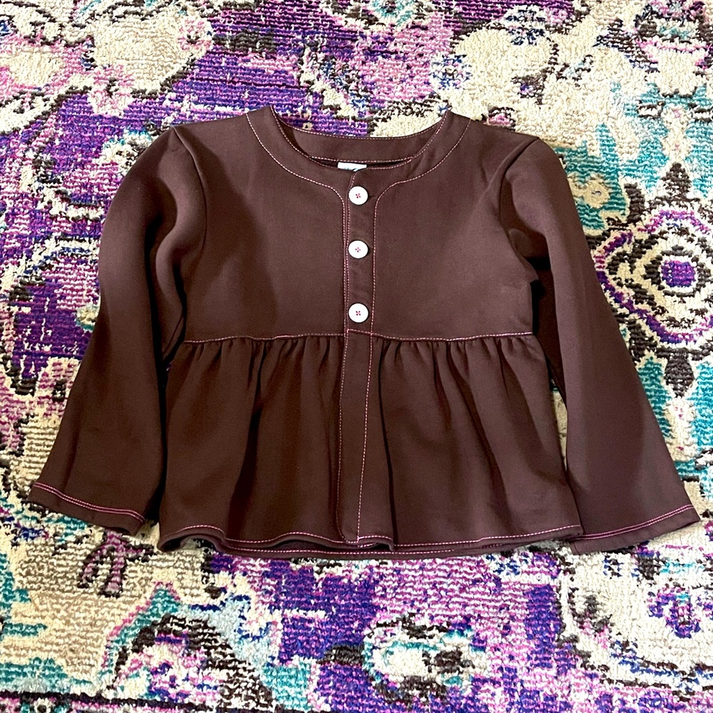 Brown 2 Button Coat